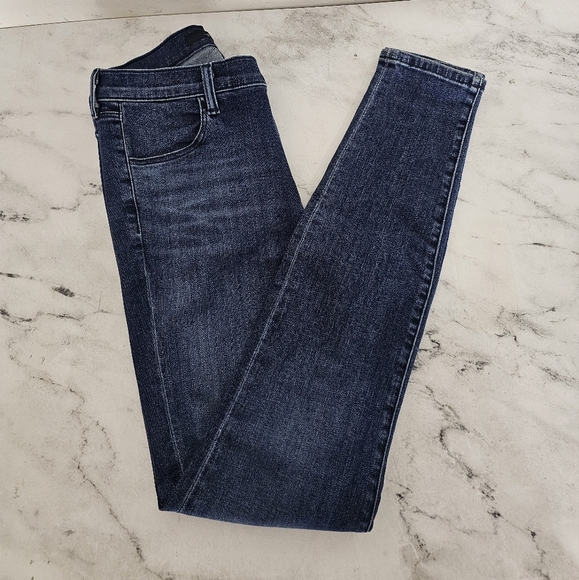 J Brand Maria High Rise Skinny Dark Blue Jeans 27 Preowned - Picture 4 of 10